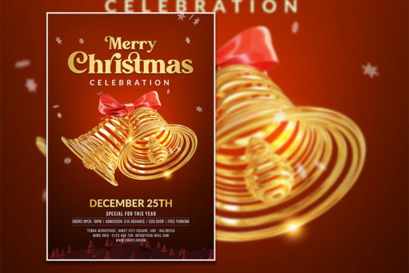 Christmas Celebration Poster Template