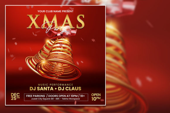 Create Stunning Xmas Party Social Media Posts Instantly