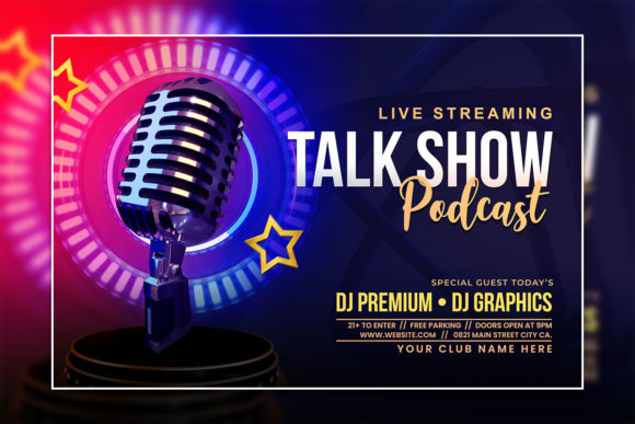 Modern Talk Show Podcast Poster Template: Your Creative Launchpad