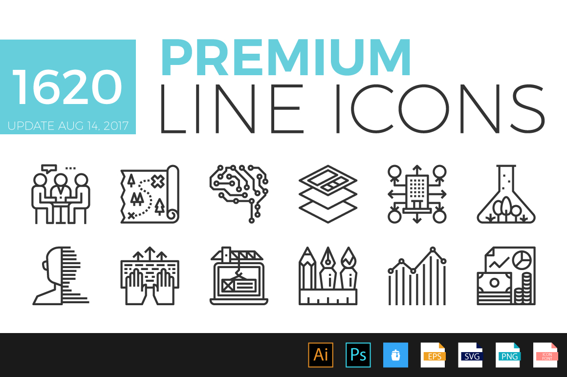 Premium Line Icons for Modern Design Projects
