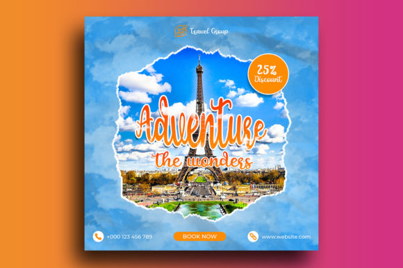 Travel Vacation Social Media Post