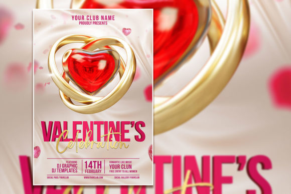 Valentine's Celebration Poster Template: Create Stunning Designs